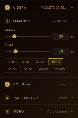 Etapa 2 — Tamanho